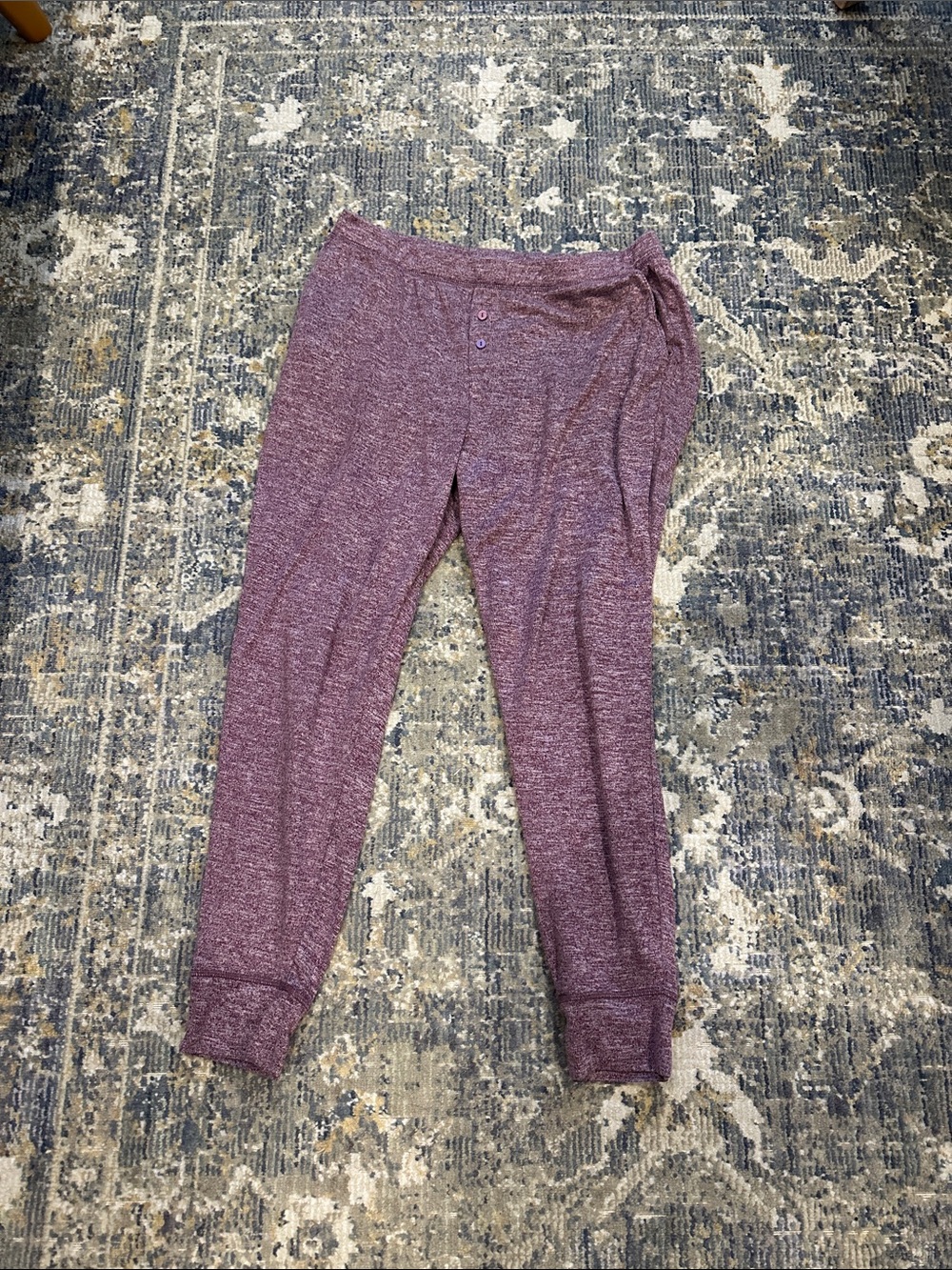 32 Degrees Cool Marled Purple Lounge Pants - Cozy Everyday Bottoms
